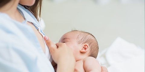 infant breastfeeding.